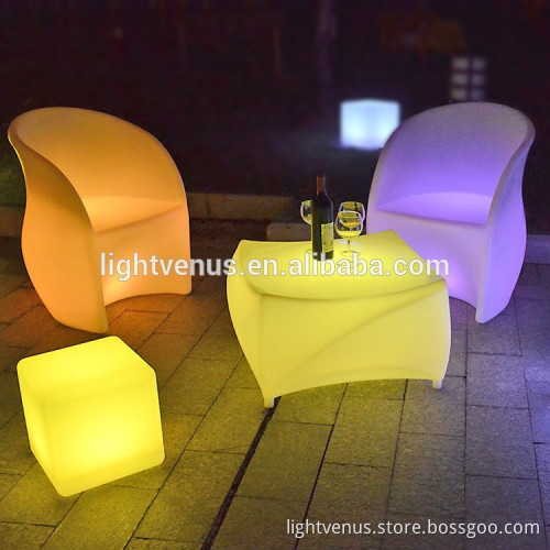 Outdoor Used Party Furniture New led hotel table LED Hotel Bar table